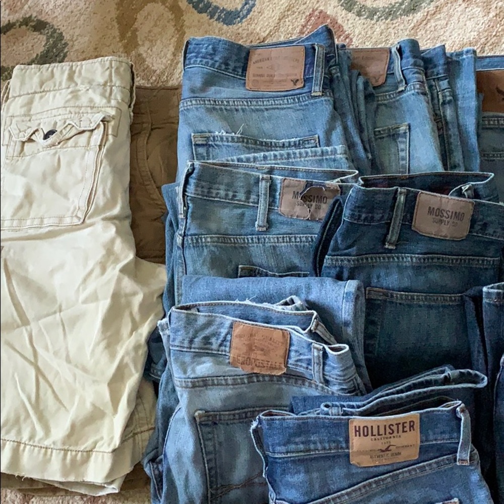 American Eagle Mossimo Hollister Blue Jeans 32
